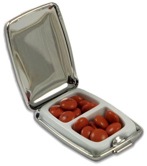 metal pill boxes for men|pocket pill boxes for men.